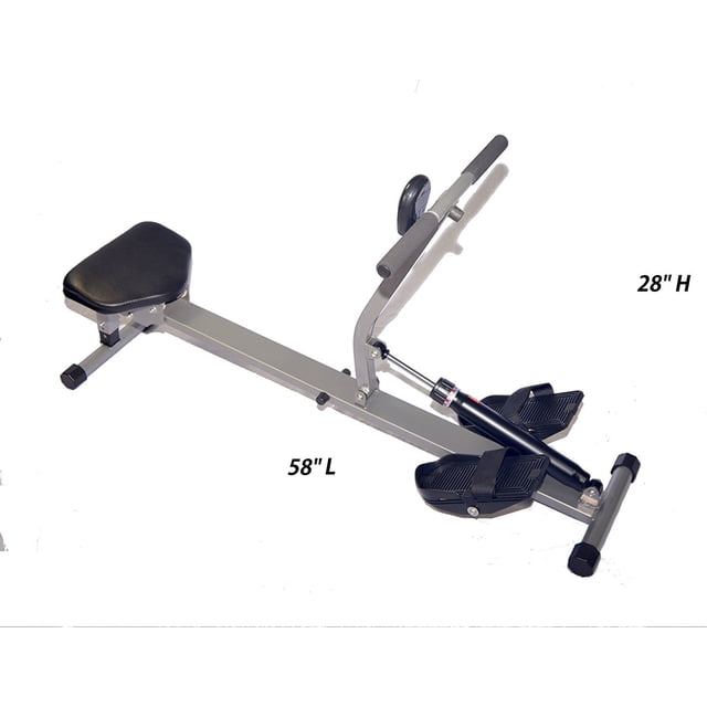 X Factor Rowing Machine Pro Rower Glider, une Machine de Mise en Forme en Acier Gris Robuste pour gyms à Domicile, avec 12 Niveaux de Résistance Hydrauliques Ajustables. Comprend un Siège Grand Rembourré, des Guidon Antidérapants, des Pédales Antidérapantes avec Sangles Ajustables, et un Moniteur LCD Affichant l'Heure, le Compte, les calories Brûlées, et Plus. Idéal pour des Entraînements Complets à Faible Impact avec une Limite de Poids de 240 Lb.