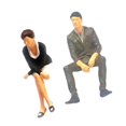 thumbnail image 1 of 1/64 Painted Figures Resin Tiny People Toys Character Model resin Black, 1 of 9