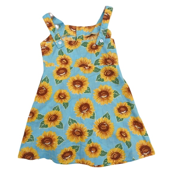 WEAIXIMIUNG Teen Dresses for Graduation White Toddler Kids Baby Girls Summer Casual Printed Floral Dress Party Dress Clothes 3-4 Years