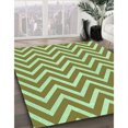 thumbnail image 3 of Ahgly Company Machine Washable Indoor Rectangle Transitional Light Green Area Rugs, 7' x 10', 3 of 7