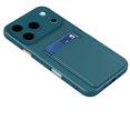 thumbnail image 1 of Case for iPhone 17Promax with Card Holder[with 2X Screen Protectors] Full Camera Protection, Shockproof Slim Wallet Design, for Women Men, Green, 1 of 5