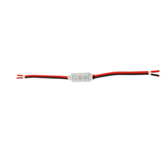 Variateur de Contrôleur en Ligne Profil Bas pour Bande Lumineuse LED Couleur Unique