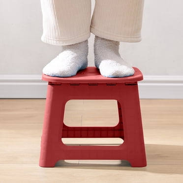 Wzzjkit Petit Tabouret Gain de Place Tabouret Pliant pour Maison Bureau Extérieur