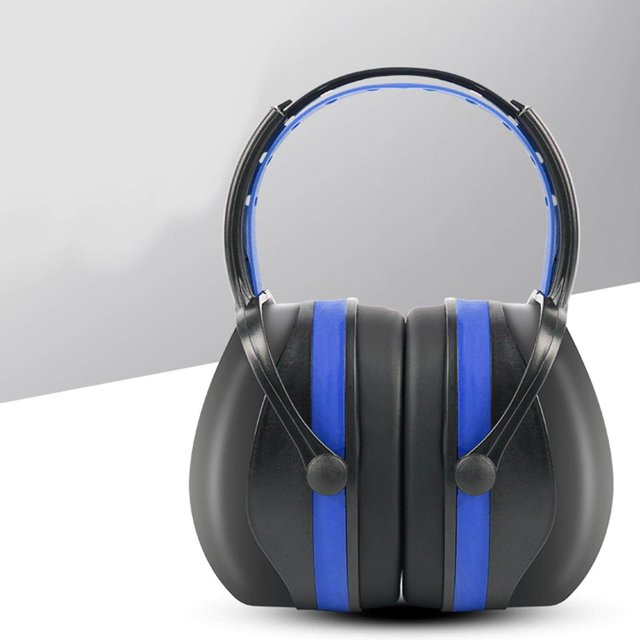 thinsony Hearing Protection Safety Ear Muffs Noise Cancelling for Sleeping Blue
