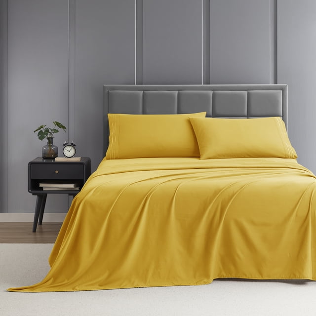 Nestl Full Sheet Set, 1800 Series Microfiber Deep Pocket 4 Piece Bed Sheet Set