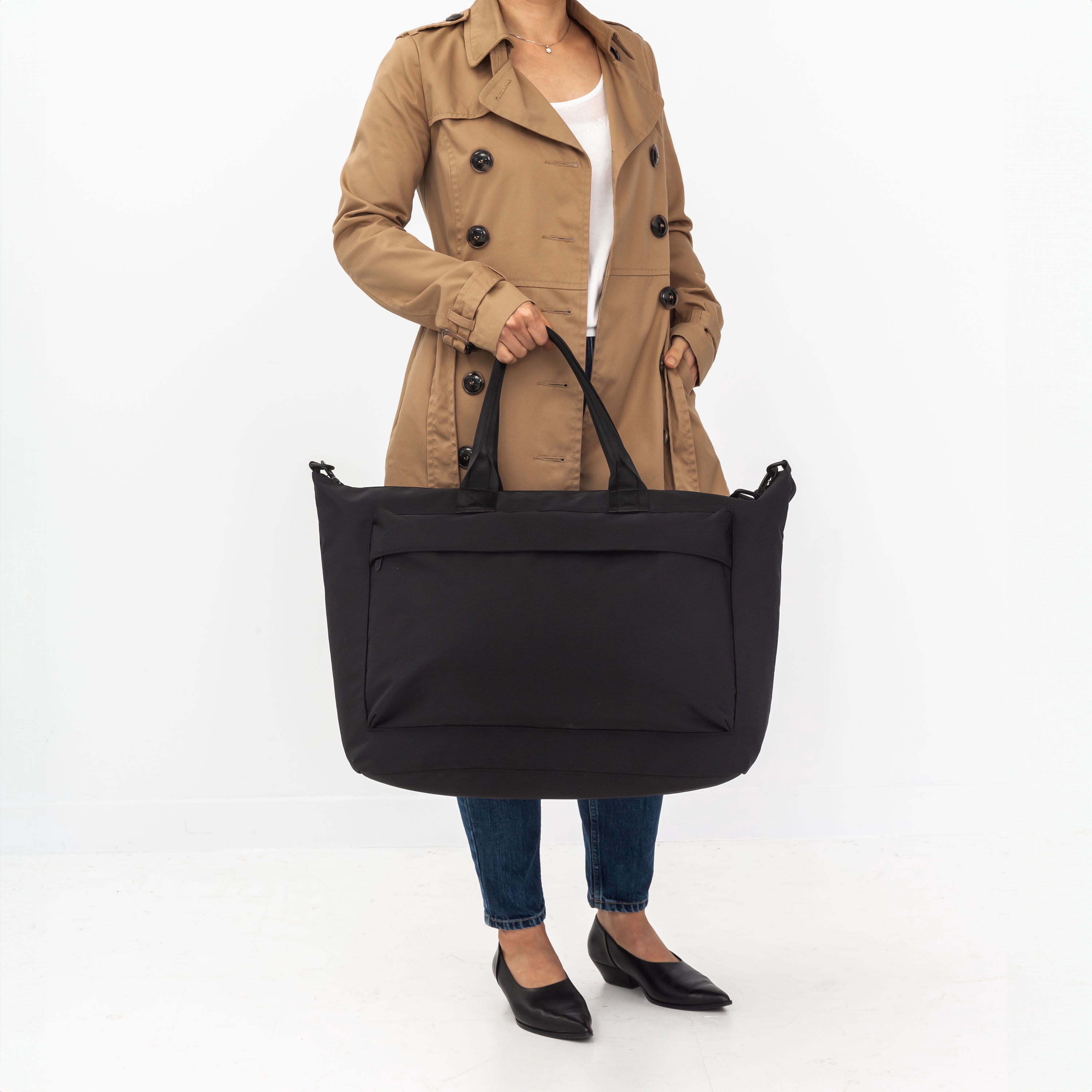 Jetstream Sac Week-End 20 po, Sac de Voyage avec Pochette pour Ordinateur Portable, Noir