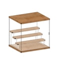 thumbnail image 1 of Transparent Large Acrylic Display Case Perfume Dolls Figure Model Toys Wood Base 4 Ladder, 1 of 8