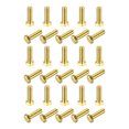 thumbnail image 1 of Unique Bargains Brass Hex Bolts, M5x16mm 30 Pack Fully Thread Grade 4.8 Machine Screws, 1 of 4