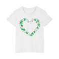 thumbnail image 1 of FAIWAD T-Shirts pour Enfants de la Saint-Patrick à Manches Courtes, Col Ras du Cou, Coupe Ample, Chandail Confortable, Garçons Filles, Mignons, Imprimés, 1 of 4