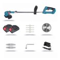 thumbnail image 1 of Tondeuse à Gazon Électrique Sans Fil Taille-Haies 2X Batteries Réglable Outil de Jardin Portatif, Facile à Utiliser, 1 of 7