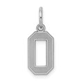 thumbnail image 1 of Breloque Pendentif Collier Numéro 0 en Argent Sterling 925 Breloques, 1 of 6