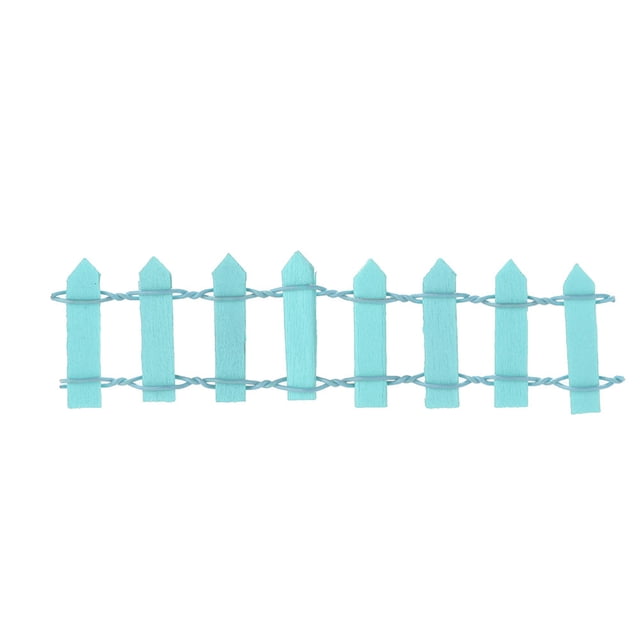 Miniature Wooden Fence in Resin for Micro Landscape Decoration in Multiple Colors