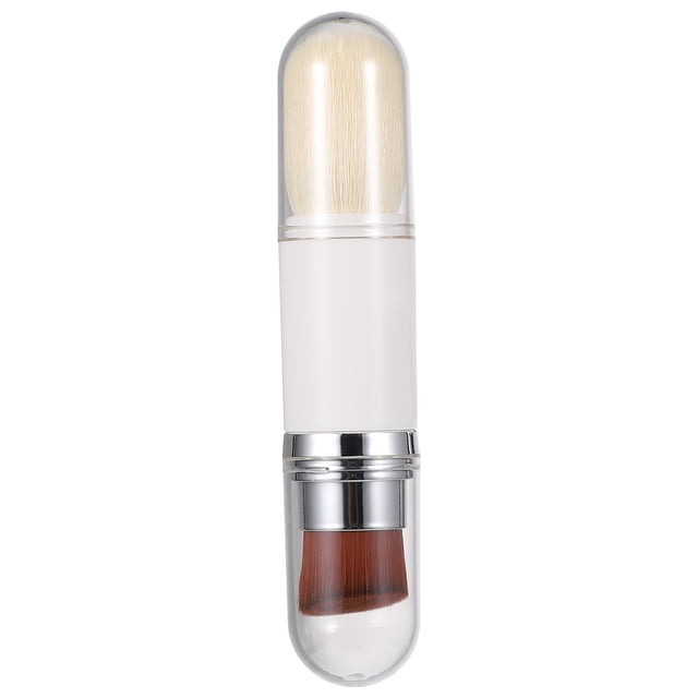 Dual Purpose Brush Silver Plastic Man-Made Fiber 1Pack 5.3x1in