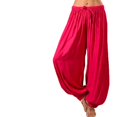thumbnail image 3 of Pantalons Longs Décontractés en Coton pour Femmes Yoga Danse Bloomers, 3 of 5