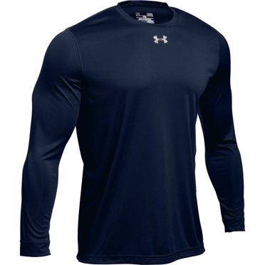 Under Armour Men's UA Locker 2.0 Long Sleeve Shirt (Large, Midnight Navy-Metallic Silver)