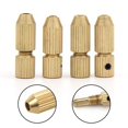 thumbnail image 4 of 2.0mm Shaft Hole Brass Motor Shaft Clamp Small Collet Adapter Fixture DrillChuck, 4 of 5