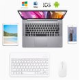 thumbnail image 3 of Bluetooth Keyboard Mini Rechargeable Wireless Universal Tablet Keyboard with Mouse Storage Bag, Type 3, White, 9.7inch Workhe, 3 of 9