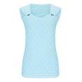 thumbnail image 4 of IROINID Débardeur pour Femmes, Blouse Sans Manches Décontractée Mode Col en V Bleu Clair TTG, 4 of 6