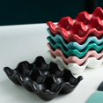 thumbnail image 3 of Classic Kitchen Accessories, 6 Grids Ceramic Egg Holder Chicken Egg Trays Egg Storage Organizer for Refrigerator Countertop Display, 3 of 4