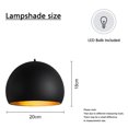 thumbnail image 2 of Hanging Lamps That Plug Into Wall Outlet Dining Room Metal Black Copper Pendant Light Hanging Lamp Plug In, 2 of 4