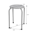 thumbnail image 3 of HOMETRENDS Stackable Metal Stool, 3 of 5
