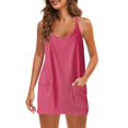 thumbnail image 4 of EGNMCR Women's Summer 2 Piece Outfits Tank Sets Lounge Solid Color Tops with Shorts Beach Matching Sets, 4 of 9