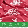 thumbnail image 4 of Gogreen Queen Duvet Cover Floral, Soft & Breathable Microfiber 3 Pieces Queen Bedding Sets, Pattern Queen Comfy Duvet Cover, with Zipper Closure (Christmas Snowflake, Queen), 4 of 8