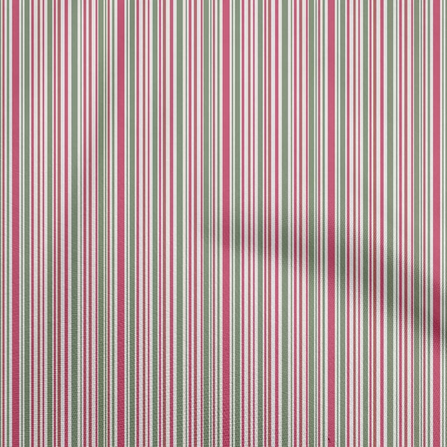oneOone Rayon Pink Fabric Stripes Sewing Craft Projects Fabric Prints By Yard 56 Inch Wide