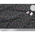 thumbnail image 2 of Soimoi Moss Georgette Fabric Bird Artistic Printed Fabric 1 Yard 42 Inch Wide, 2 of 3