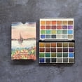 thumbnail image 4 of 24 Color Glitter Watercolor Paints Set Pearlescent Color Artist Art Set For Painting On Fabric Paper Crafts, 4 of 5