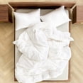 thumbnail image 2 of Ensemble de Housse de Couette Blanc Classique - 3 Pcs - Format Double, 2 of 5