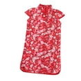 thumbnail image 1 of LUOGENLI Robe Été Filles Qipao Cheongsam Enfant Robe Enfants Jupe Tang Ensemble Jupe Maxi Fluide Rouge 10-11 Ans, 1 of 2