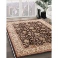 thumbnail image 2 of Ahgly Company Indoor Rectangle Mid-Century Modern Red Brown Oriental Area Rugs, 7' x 9', 2 of 6