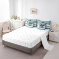 thumbnail image 3 of YST Vintage Lake House Comforter Set with Sheets, 7-Piece, Rustic Old Barn Door, Full, 3 of 5