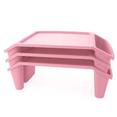Storex Pupitre portatif en plastique, plateau léger pour enfants, rose