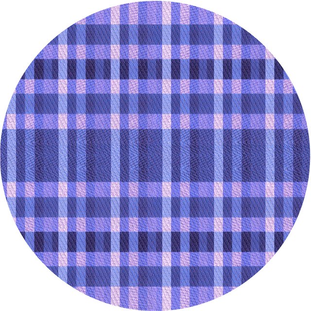 Ahgly Company Tapis Rond Lavable en Machine Intérieur Transitionnel Mimosa Violet, 3 Pieds Rond