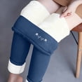 thumbnail image 2 of Womens Fleece Pants, Lamb Wool Leggings with Fleece Lining, 2 of 9