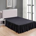 thumbnail image 1 of MesaSe Sheets & Beyond Solid Microfiber 14” Bed Skirt  Queen  White, 1 of 4