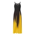 thumbnail image 1 of Ovzne Robes pour Femmes Robe Robes d'Été Décontractées Col en V Sans Manches Vacances Plage Poches Longue Robe Robe d'Été Imprimée Longues Robes Liquidation, 1 of 3