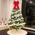 thumbnail image 3 of Christmas Bow Decoration, Red Flocking Multi-Ear Bow, Overlock Holiday Bow for Christmas Tree, Wreath, Gift Box, Window, Wall, and Lamp Decoration, 3 of 6