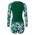 thumbnail image 4 of Kcodviy Femmes 2 Pcs Long Femmes Manches Longues Garde Maillot de Bain Chandail Manche Maillot Dermoprotecteur avec Pantalon de Garde Femmes Soutien-Gorge Intégré Maillots de Bain Garde Manches Courtes Upf 50+ Chandail de Bain avec Bas Culottes Garçonnes, 4 of 7