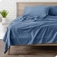 thumbnail image 1 of Bare Home Flannel Sheet Set - 100% Cotton - Deep Pocket - Twin, Coronet Blue, 3-Pieces, 1 of 7