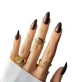 thumbnail image 1 of RYGRZJ Single Color Nail Stickers, Finished Nail Art Stickers, Medium Length, 1 of 1