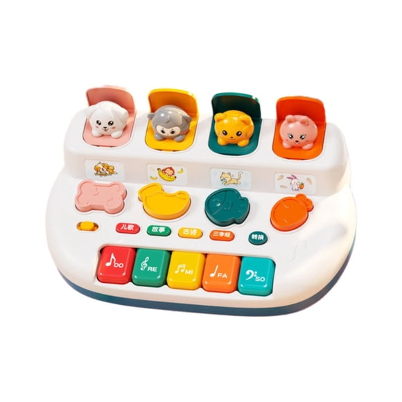 Jouet Piano pour Bébé / Jouet Clavier Piano Instrument de Musique Animal Mignon pour Tout-Petit / Jouets Musicaux Éducatifs pour l'Apprentissage Musical Petit Jouet Piano Compact pour Tout-Petit 18 Mois