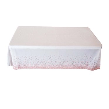 EGNMCR Nappes, Chemin de Table Nappe Bronzée Poudre d'Or Bleu Noir Fête d'Anniversaire Fête de Mariage Nappe Jetable Nappe Bronzée