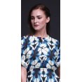 thumbnail image 3 of Bimba Rayon Geometric Shibori Ladies Long Gown Boho Beach Cocktail Party Maxi SlitDress-Large, 3 of 6