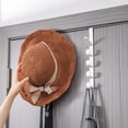 thumbnail image 4 of UsRHHA Hanging Clothes Rack Hat Storage, Behind the Door Clothes Hook Organizer, Space Saving Garment Management, 4 of 6