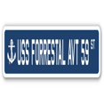 thumbnail image 1 of SignMission SSN-624-Forrestal Avt 59 USS Forrestal Avt 59 Signe de la Rue - Nous Marine Navire Vétéran Marin Cadeau, 1 of 1