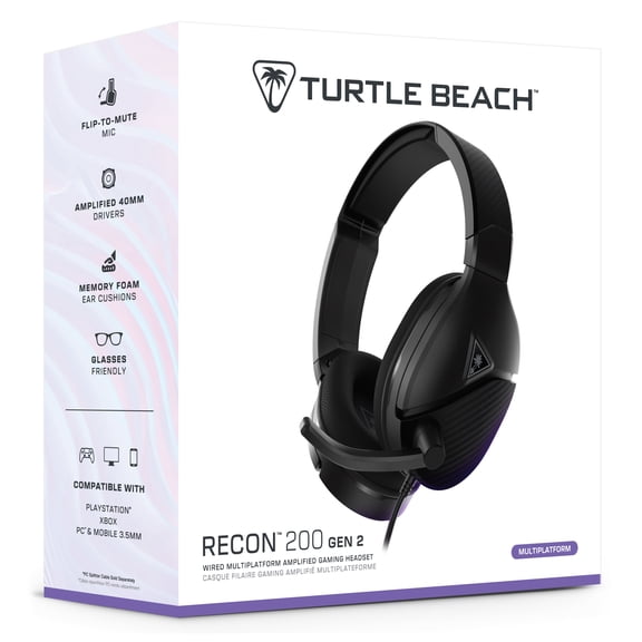 Turtle Beach® Recon 200 Amplified Gaming Headset for Xbox and PlayStation®