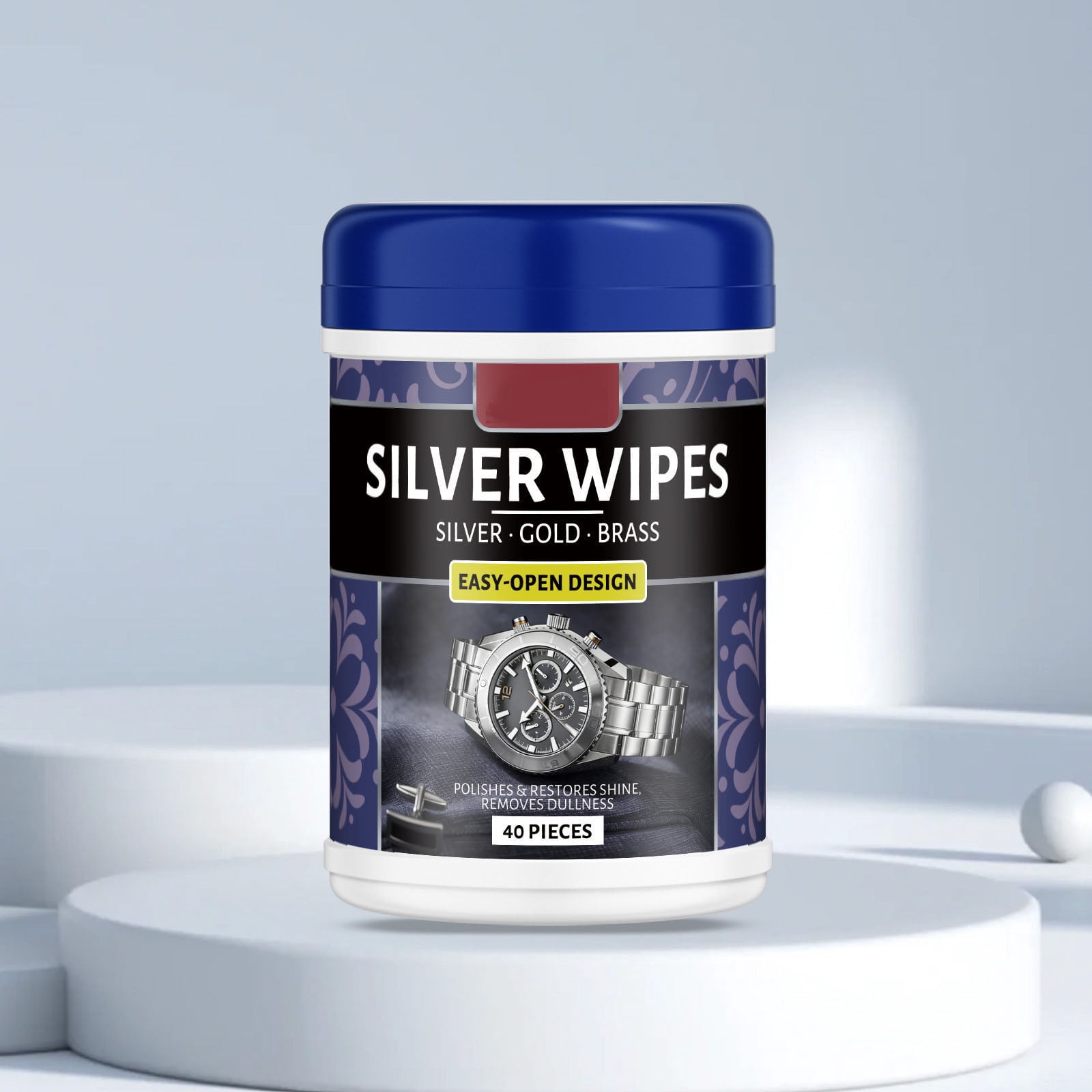 Silver Cleaning Wipes Remove Tarnish Restore Shine, Gentle Safe Polishing Cloths for Jewelry Tableware, Individually Packed Wipes for Travel Home Care